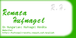 renata hufnagel business card